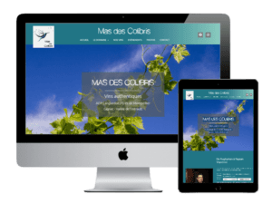 Création site web "Mas des Colibris" - Gignac (34150)